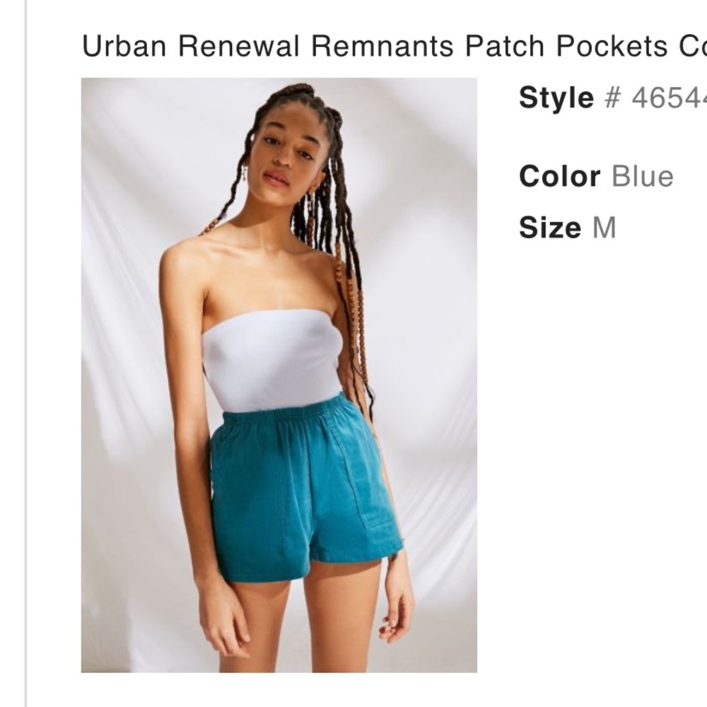 Urban Outfitters- Soft ans Stretchy Teal Shorts
